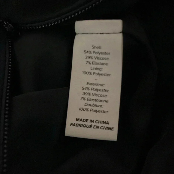 Cinq a sept black dress asymmetrical hem fringe feature sleeveless lined classic - Picture 12 of 13